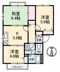 矢野駅 徒歩20分 2階の物件間取画像